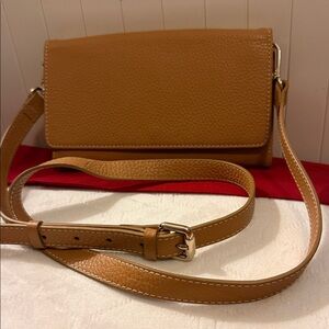 Chico’s Convertible Crossbody Bag Wallet Clutch Leather Purse